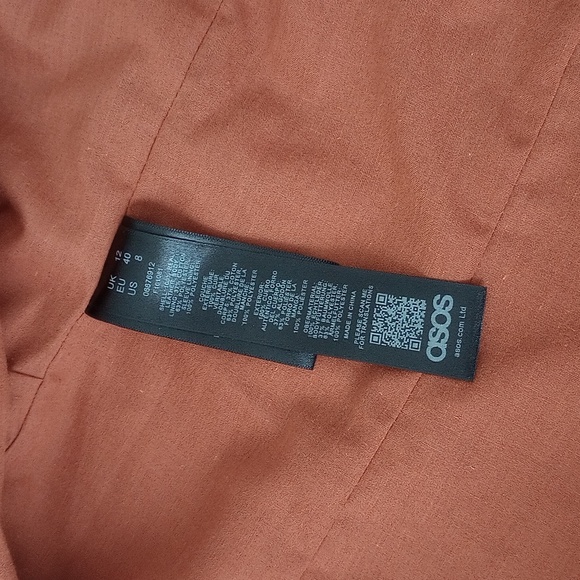 ASOS 100% REAL SUEDE LEATHER JACKET CAMEL/Rust color - Picture 8 of 14